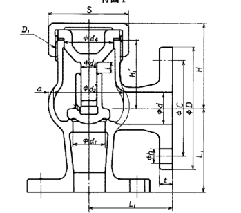 Drawing of JIS F7416 Bronze Angle Lift Check 5K.png Drawing of JIS F7416 Bronze Angle Lift Check 5K.png